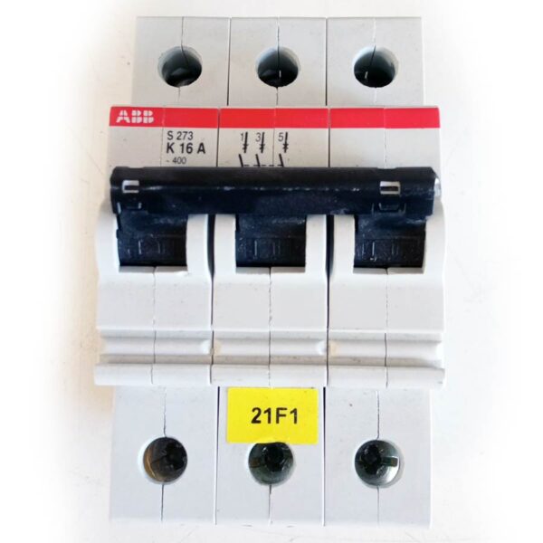 Circuit Breaker 3 poles S273-K16. Interruptor 3 polos S273-K16