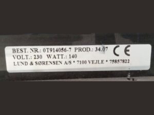 ANTI CONDENSATION HEATER LUND&SORENSEN