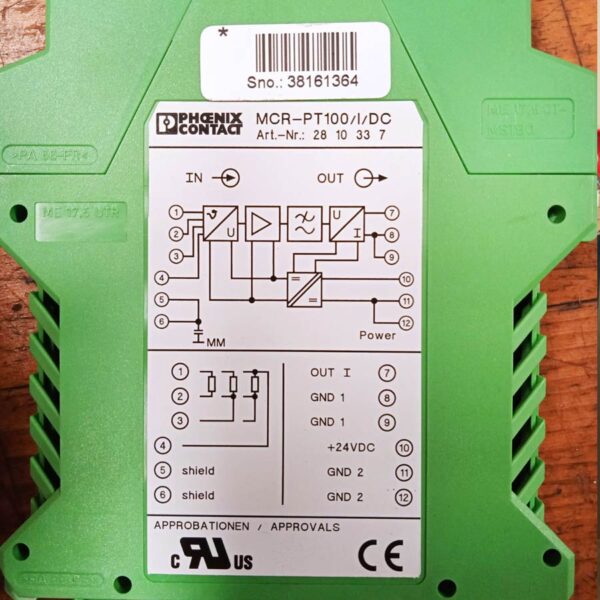 Temperature Transmitter MCR-PT100-I-DC 3/4/2