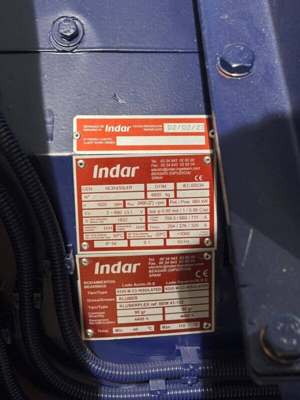 GENERATOR INDAR NCR450L4R