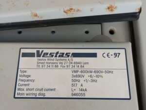 Ground Cabinet Vestas V4x 690V 50Hz